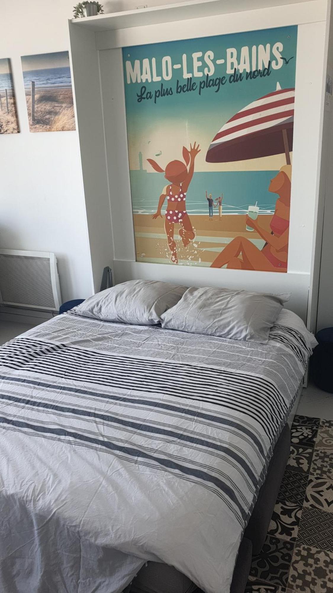 Studio Vue Mer Au Coeur De Malo Les Bains Pieds Dans L Eau 敦刻尔克 外观 照片